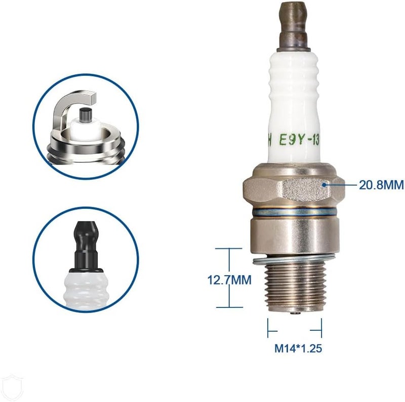TORCH E9Y-13 Marine Boat Spark Plug Replacement - Autolite 2852, NGK BUHW 2622,BU8H 6431 Spark Plug,Denso 6001, Champion QL76V, OEM - Image 1